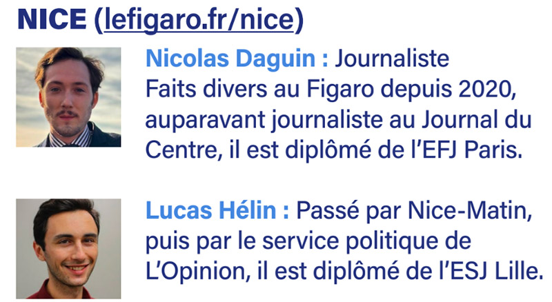 Figaro Nice Deguin et Hélin
