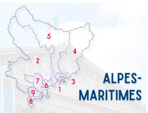 Législatives 2022 : l'Insee dresse le portrait des 9 circonscriptions des Alpes-Maritimes