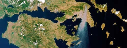 Infoterra : les satellites pour lutter contre les incendies de forêts d'Athènes
