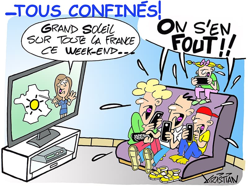 "Tous confinés" de Kristian : les dessins d'une "drôle" de vie en confinement