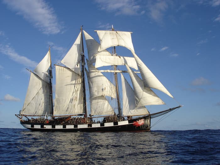 Voile : le trois-mâts goélette "La Boudeuse" fait escale à Monaco
