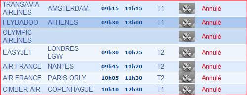 Nuage volcanique : le trafic de l'aéroport de plus en plus impacté!