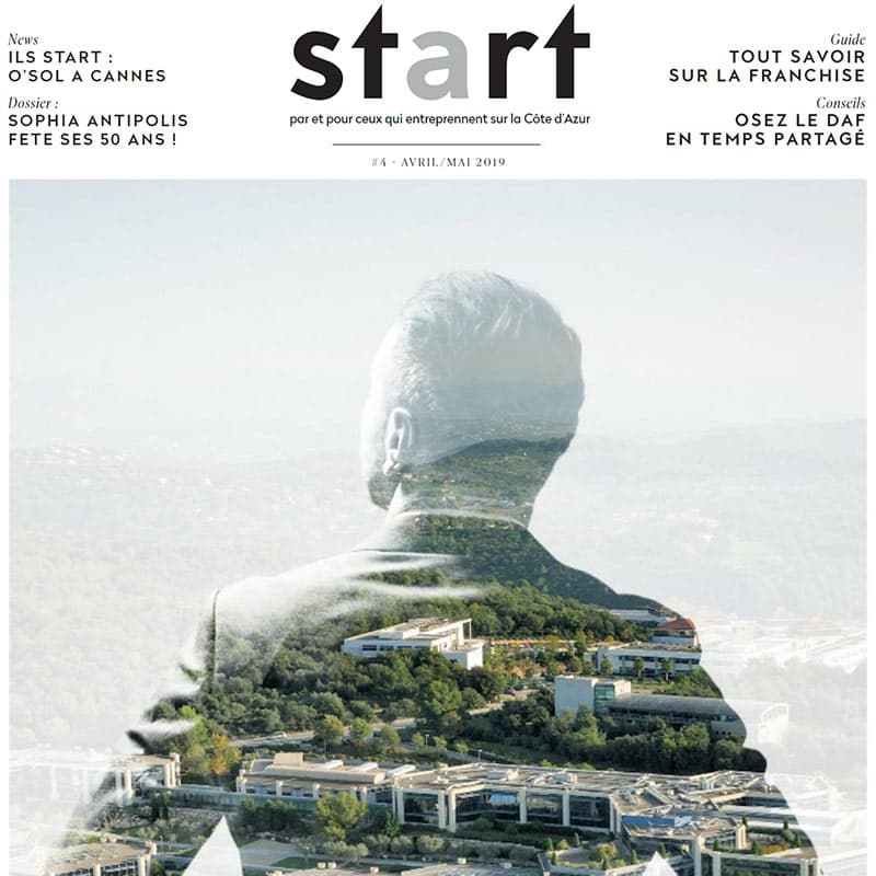Le dossier des 50 ans de Sophia au sommaire du magazine START #4