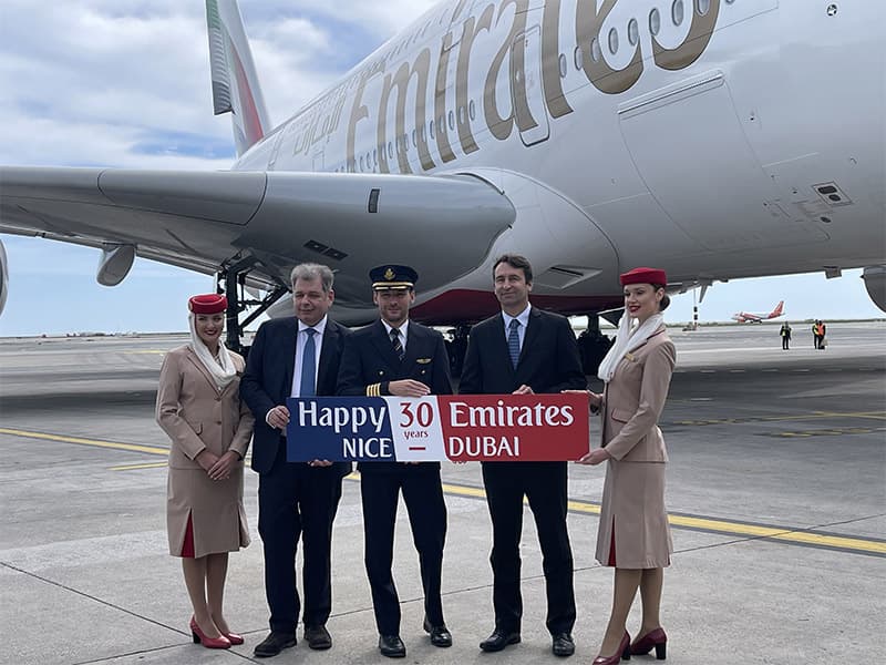 Nice célèbre le 30ème anniversaire de la présence d’Emirates au pied de l’A380