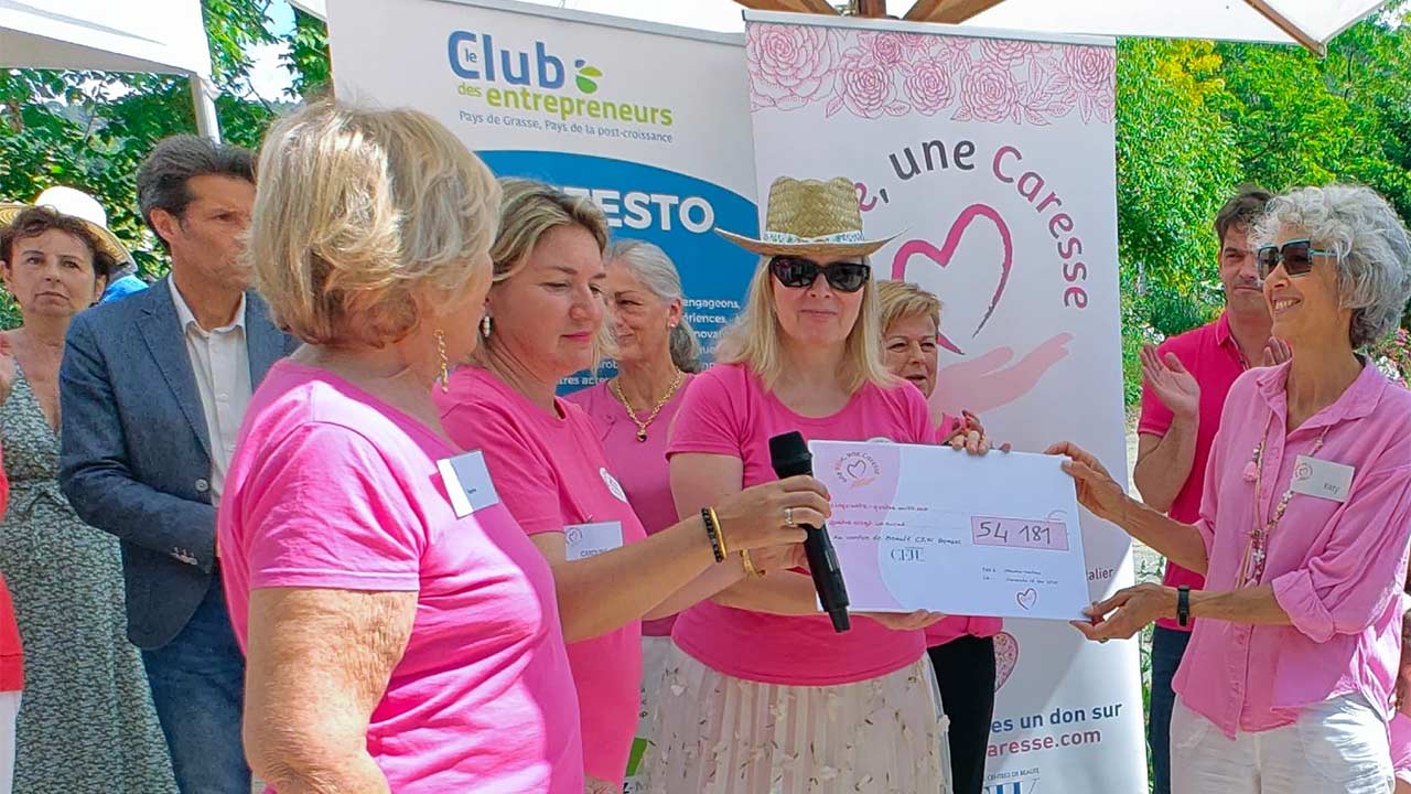 “Une Rose, une Caresse” : un chèque de 61.646€ remis au CEW
