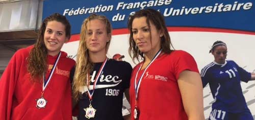 Natation : Alizée Morel (EDHEC Nice), Championne de France des Championnats