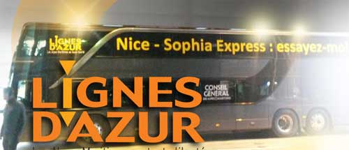 Nice-Sophia : Lignes d'Azur teste de nouveaux bus à deux étages
