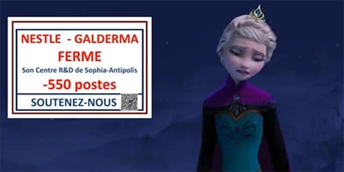 Galderma Sophia : une manifestation en Suisse devant le siège de Nestlé 