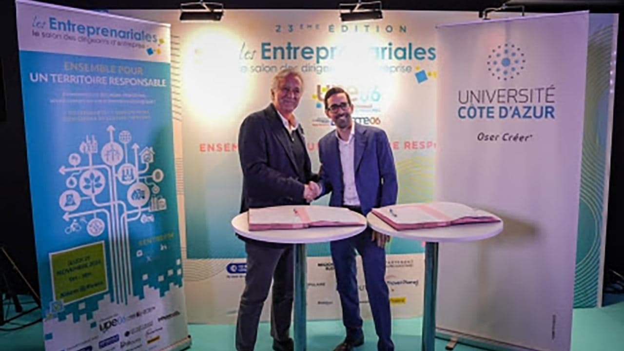 Convention UPE06-UniCA : des liens renforcés entre enseignement supérieur et entreprises