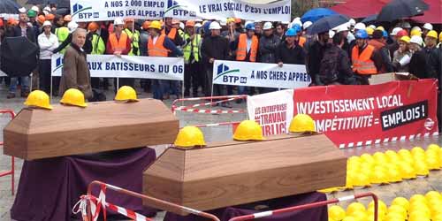 BTP : A nos 2.000 emplois perdus dans les Alpes-Maritimes