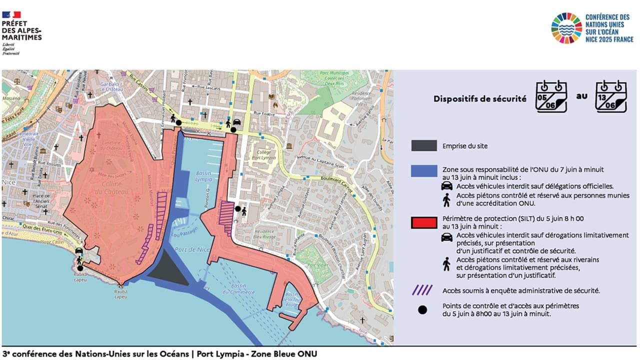 Nice : un dispositif de sécurité géant pour le Sommet mondial de l’Océan