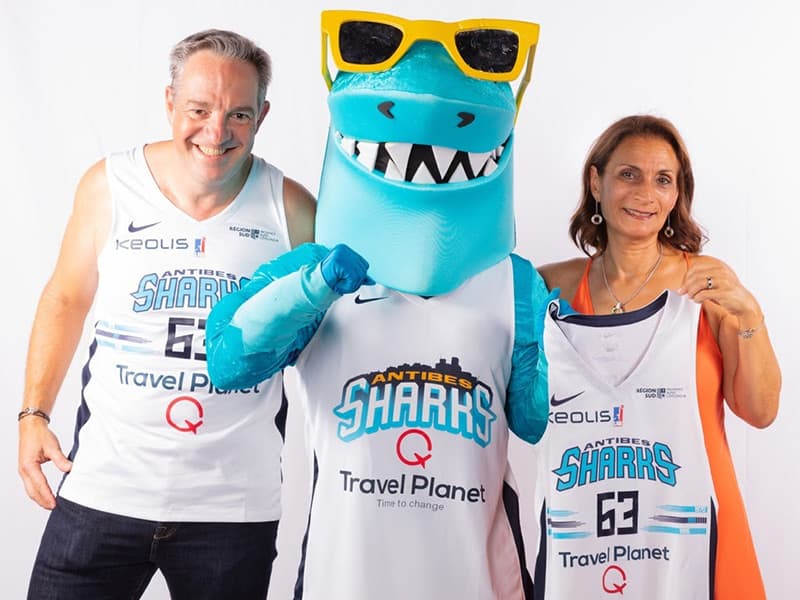 Sophia : Travel Planet devient le premier partenaire privé des Sharks d’Antibes