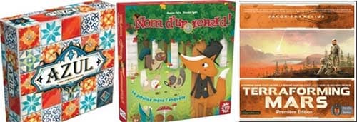 Jeux : les As d'Or 2018 à Azul, Nom d'un renard! et Terraforming Mars