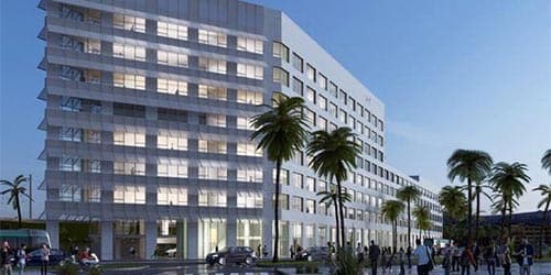 Nice : la première pierre du premier immeuble du Grand Arénas