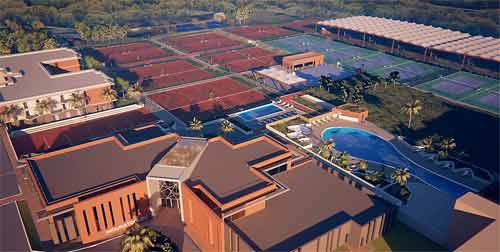 Sophia : première pierre pour la Mouratoglou Tennis Academy