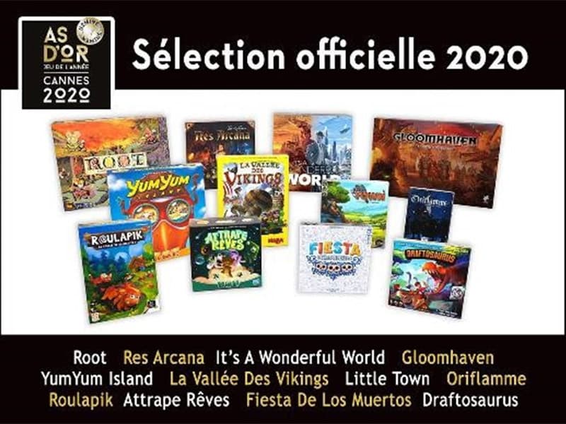 Cannes : Oriflamme, Attrape Rêves et Res-Arcana, As d'or-jeu de l'année 2020