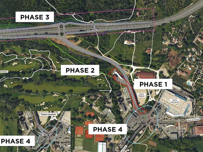 Echangeur de la Paoute à Grasse : les quartiers Est bientôt branchés sur la pénétrante