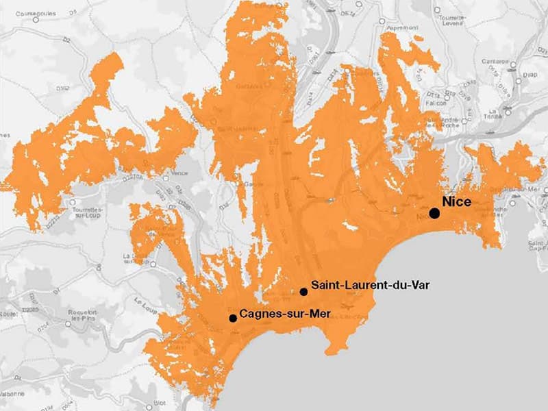 Orange ouvre la 5G sur la Métropole Nice Côte d'Azur le 3 décembre