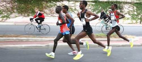 3 éthiopiens sur le podium du Marathon Nice - Cannes 