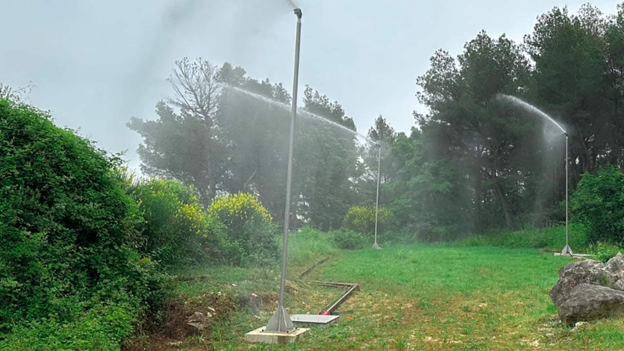 Grasse : une nouvelle solution contre les feux de forêt en démonstration