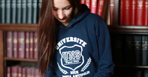 Université Nice Sophia Antipolis : des sweats et des lettres