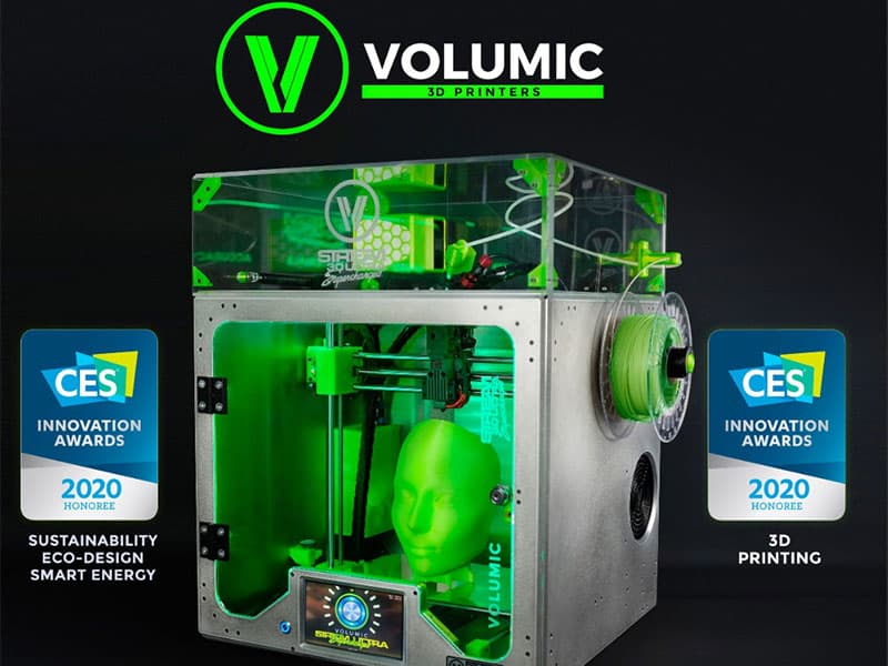 Nice : deux CES Innovation Awards pour l'imprimante 3D de Volumic