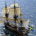 Réplique d'un voilier de légende, le Gotheborg fait escale à Nice