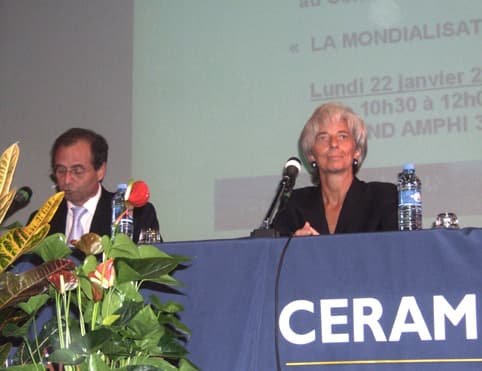 Christine Lagarde au Ceram Sophia : la mondialisation comme une chance