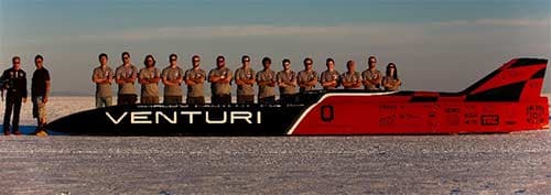 Venturi bat le record du monde de vitesse des véhicules électriques!
