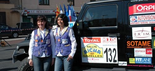 Deux boccassiennes au Rallye des Gazelles