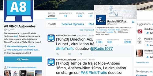 #A8 : le trafic de l'autoroute en temps réel sur Twitter