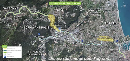 Bus-tram Antibes-Sophia : le point sur l'avancement des travaux