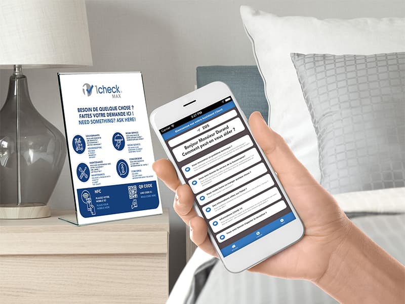 MAX, la solution de 1Check pour un accès sans contact aux services d'un hôtel