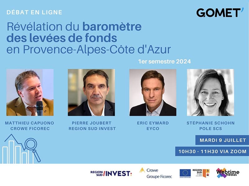 Sur Zoom, flash sur les levées de fonds du 1er semestre en Région Sud