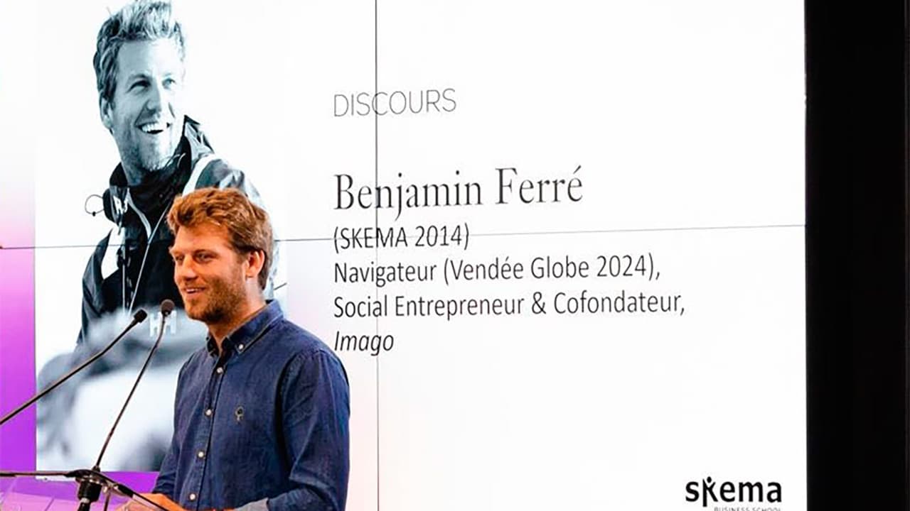 Benjamin Ferré, l'ancien élève qui a convaincu SKEMA de se lancer dans la course au large