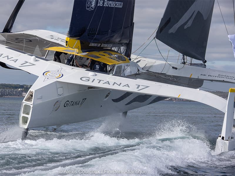 Cap sur Antibes pour les incroyables Ultim du 2ème “Finistère Atlantique”