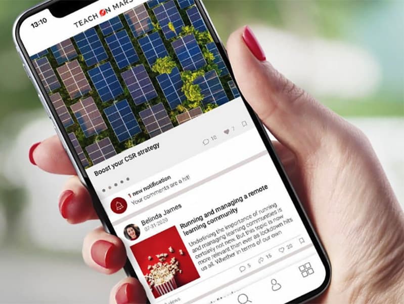 Sophia : Teach on Mars entre dans la galaxie LumApps