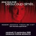 Le One Man Show de Robert Hossein pour ouvrir la saison du Grimaldi Forum