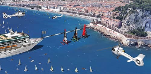 Nice Ulti Med : le Choc des Titans, les maxi trimarans, face à la Prom'