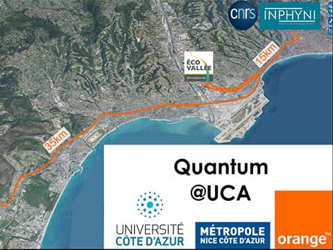 Première en France : UCA déploie avec Orange un réseau quantique expérimental