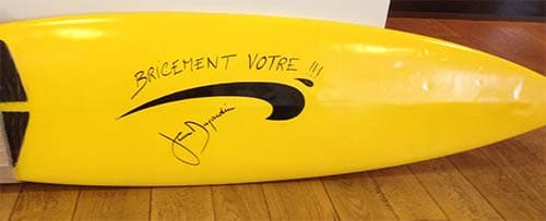 La planche de Brice de Nice dans les enchères pour "Help Cannes"!