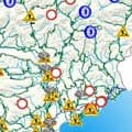 Alpes-Maritimes : le trafic routier perturbé par les intempéries
