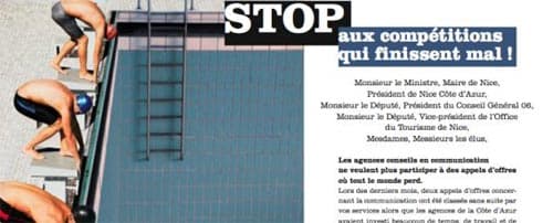 Nice : les agences de com ne veulent plus travailler pour des prunes