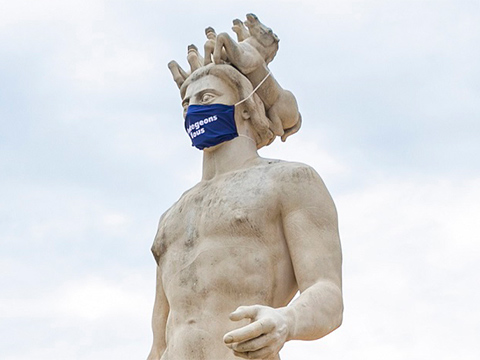 Covid Apollon Nice masqué