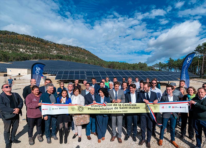 Inauguration centrale solaire de Saint-Auban