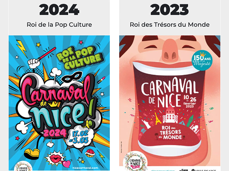 Carnaval Nice 2024 affiche 