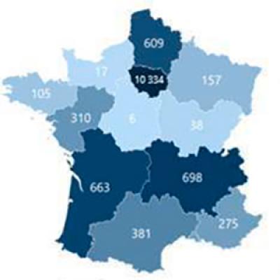 Levées fonds 2022 régions France